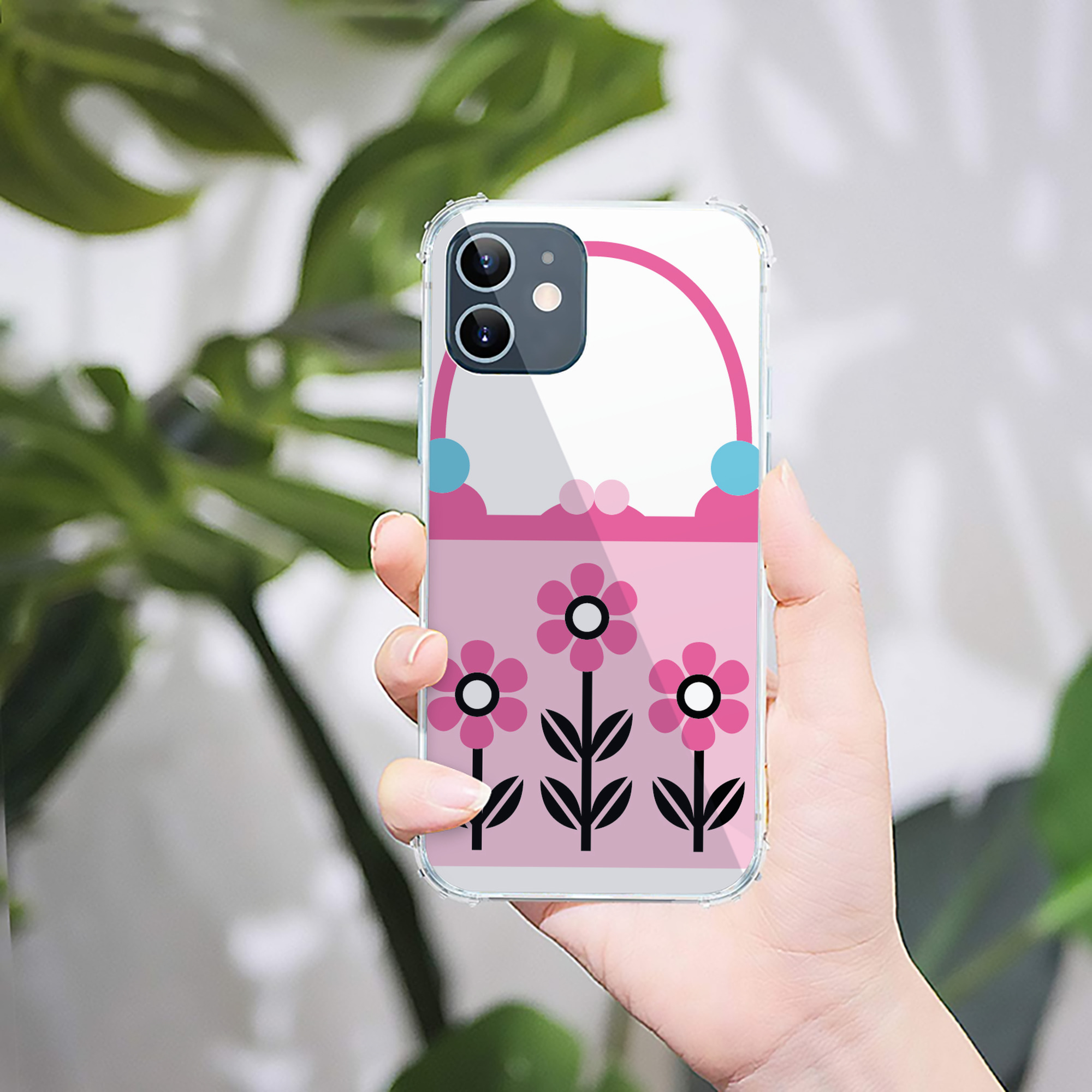 （画像用） Hello Kitty ハローキティ 【iPhone 12シリーズ対応】透明スマホケース（クリアソフトケース）